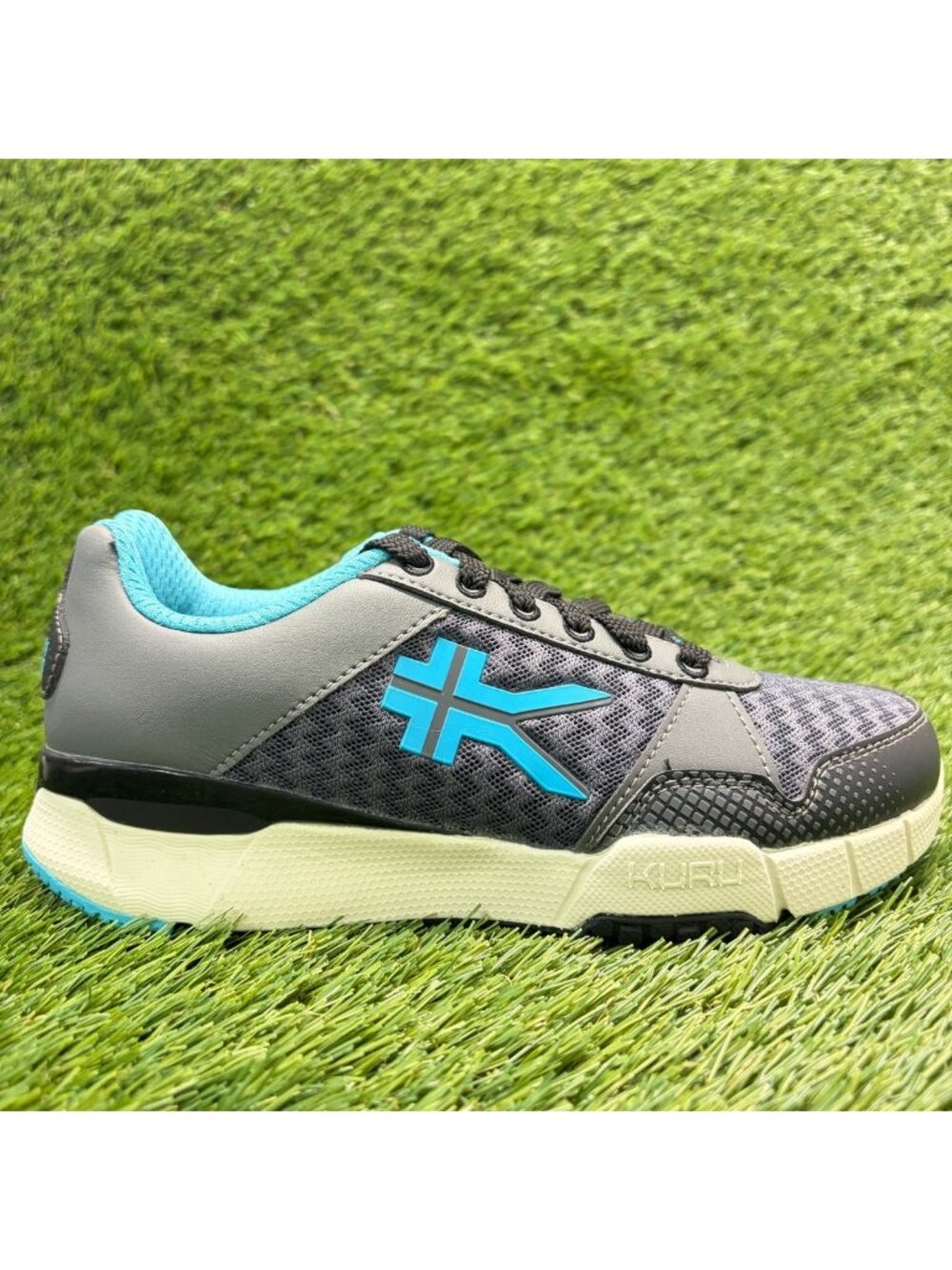 Kuru Quantum Womens Size 5 Gray Blue Athletic Running Walking Shoes Sneakers